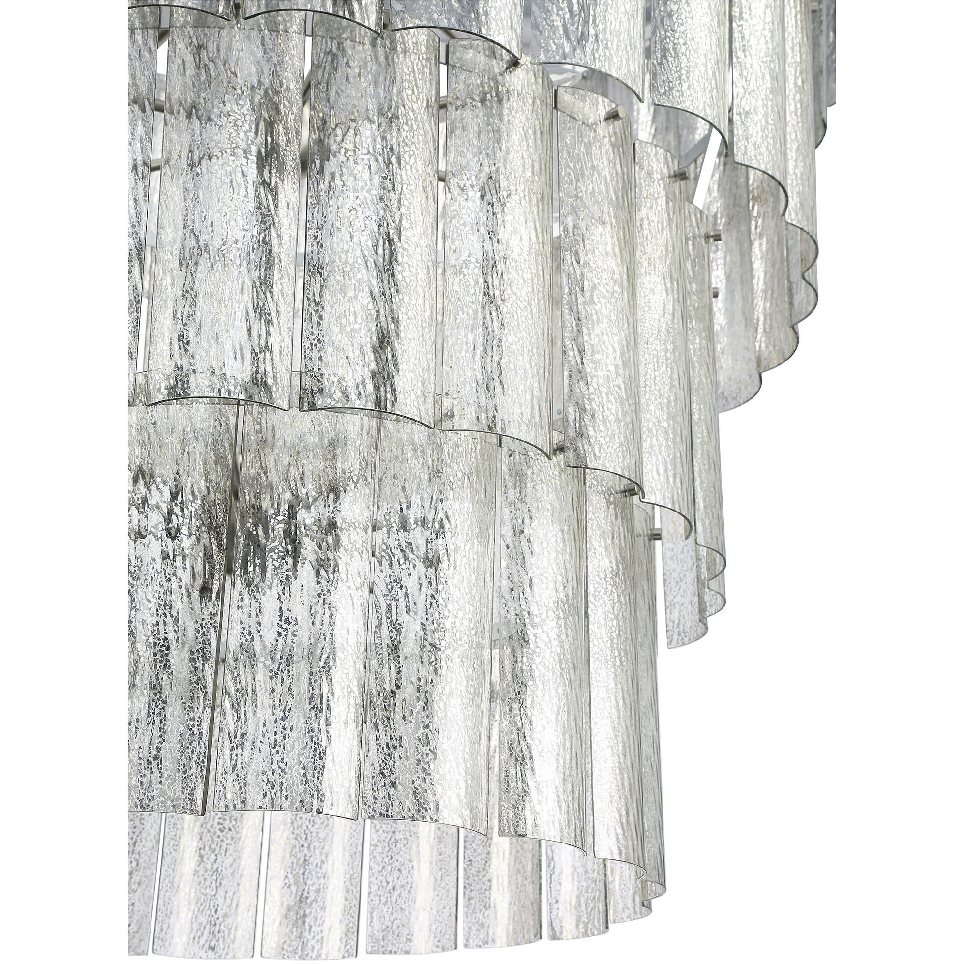 Museo 28 Light 48 inch Brushed Polished Nickel Chandelier Ceiling Light