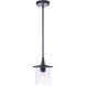 Canon 1 Light 7.5 inch Midnight Outdoor Pendant