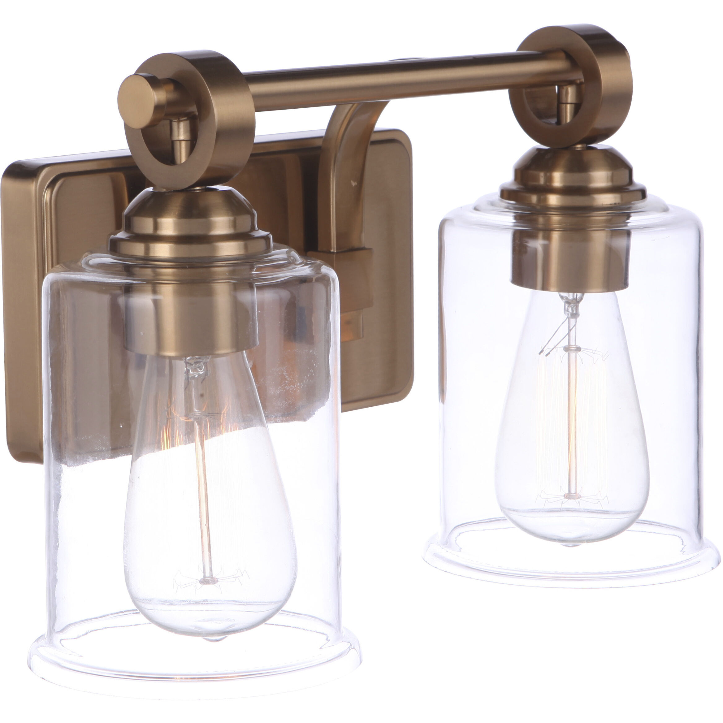 Romero 2 Light 14 inch Satin Brass Vanity Light Wall Light