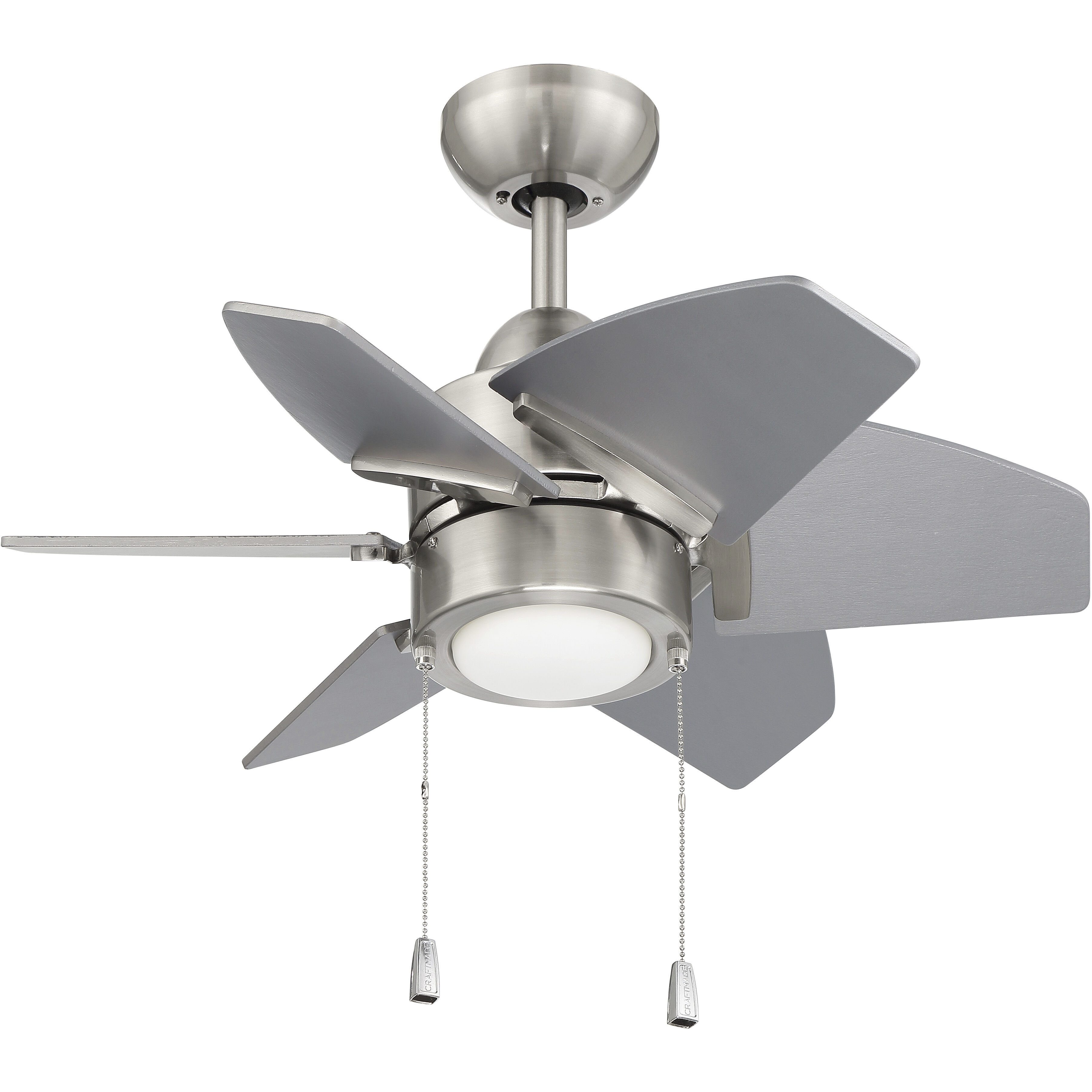 Propel II 24 inch Brushed Polished Nickel with Brushed Nickel/Brushed Nickel Blades Ceiling Fan