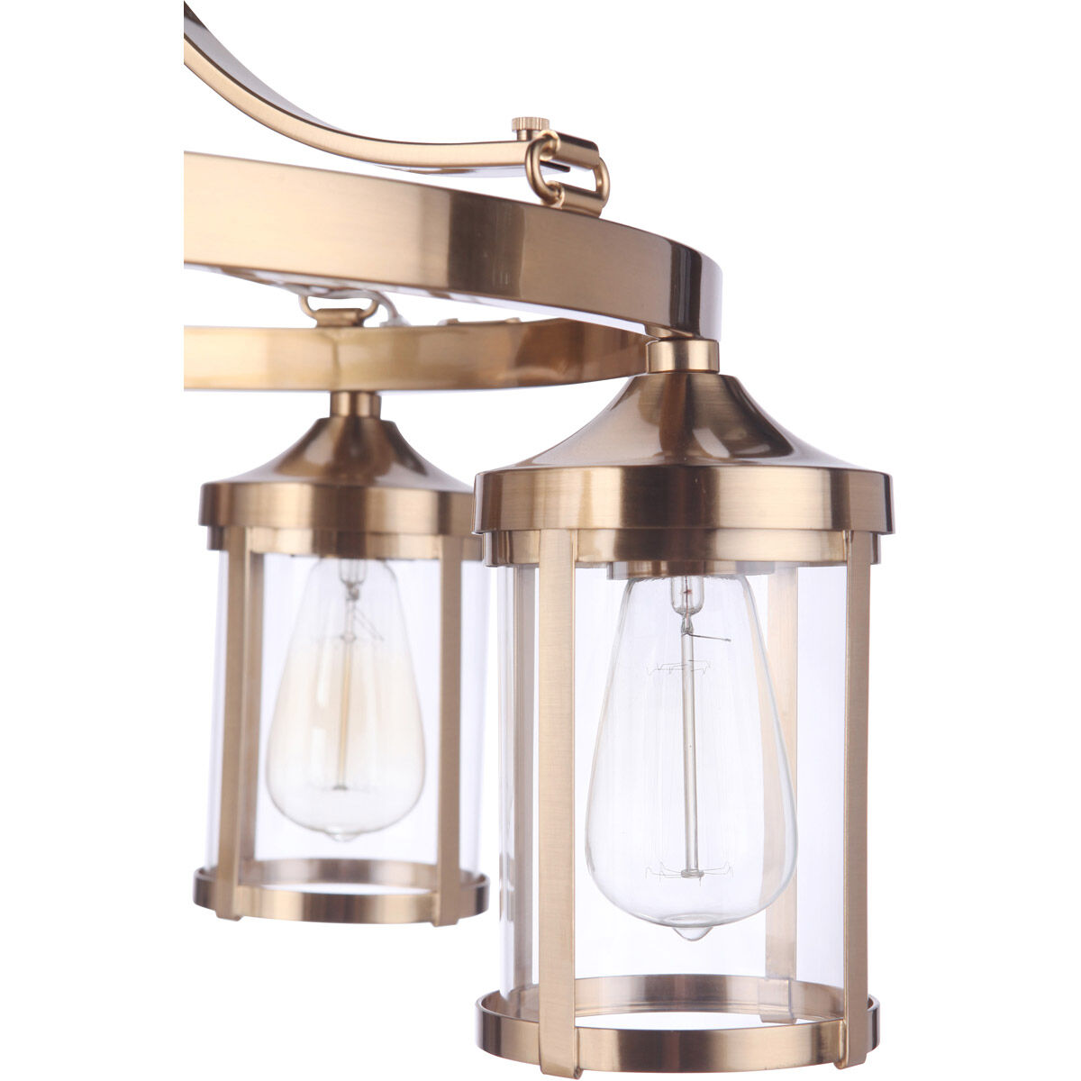 Elliot 5 Light 27 inch Satin Brass Chandelier Ceiling Light