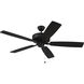 Pro Plus 52 inch Flat Black with Flat Black/Grey Wood Blades Contractor Ceiling Fan