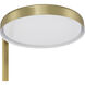 Keeva 57.05 inch 28 watt Satin Brass Floor Lamp Portable Light