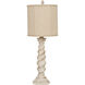 Bejamin 33 inch 100.00 watt Cottage White Distressed Table Lamp Portable Light