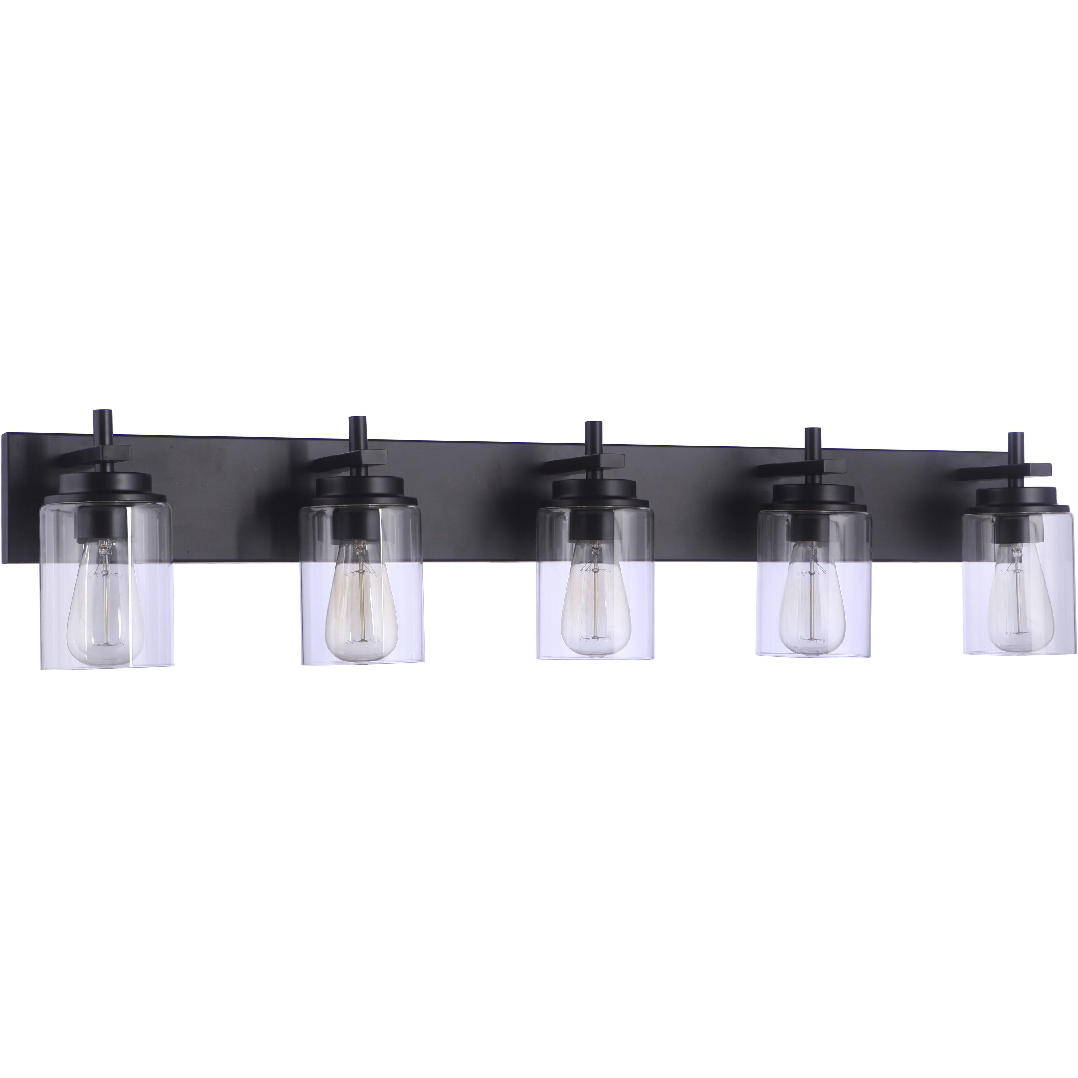 Reeves 5 Light 41 inch Flat Black Vanity Light Wall Light