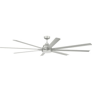 Rush 84 inch Painted Nickel Ceiling Fan (Blades Included)