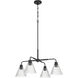 Pleated 4 Light 30.00 inch Chandelier