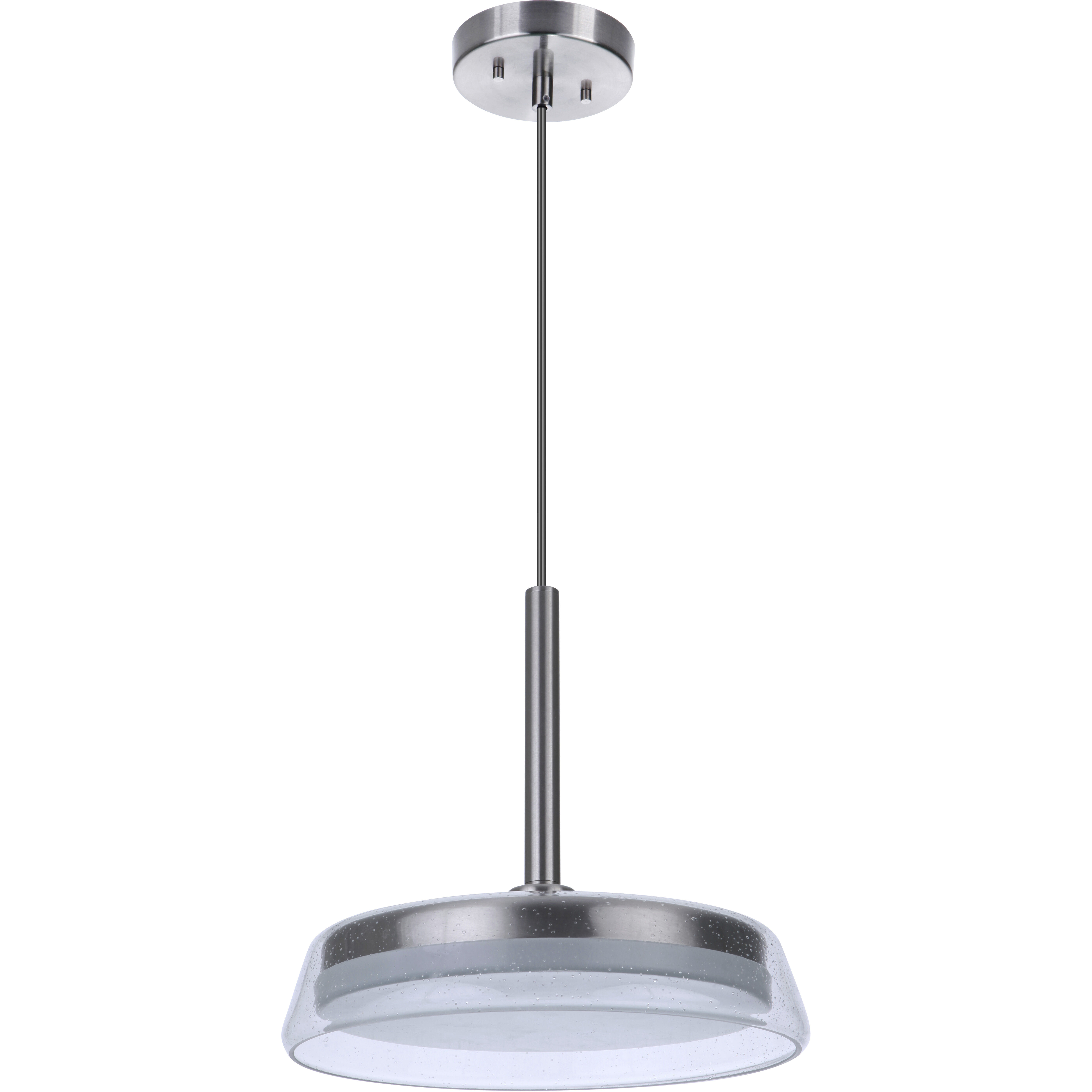 Centric LED 14 inch Brushed Polished Nickel Pendant Ceiling Light