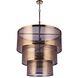 Mesh 12 Light 36 inch Satin Brass Pendant Ceiling Light