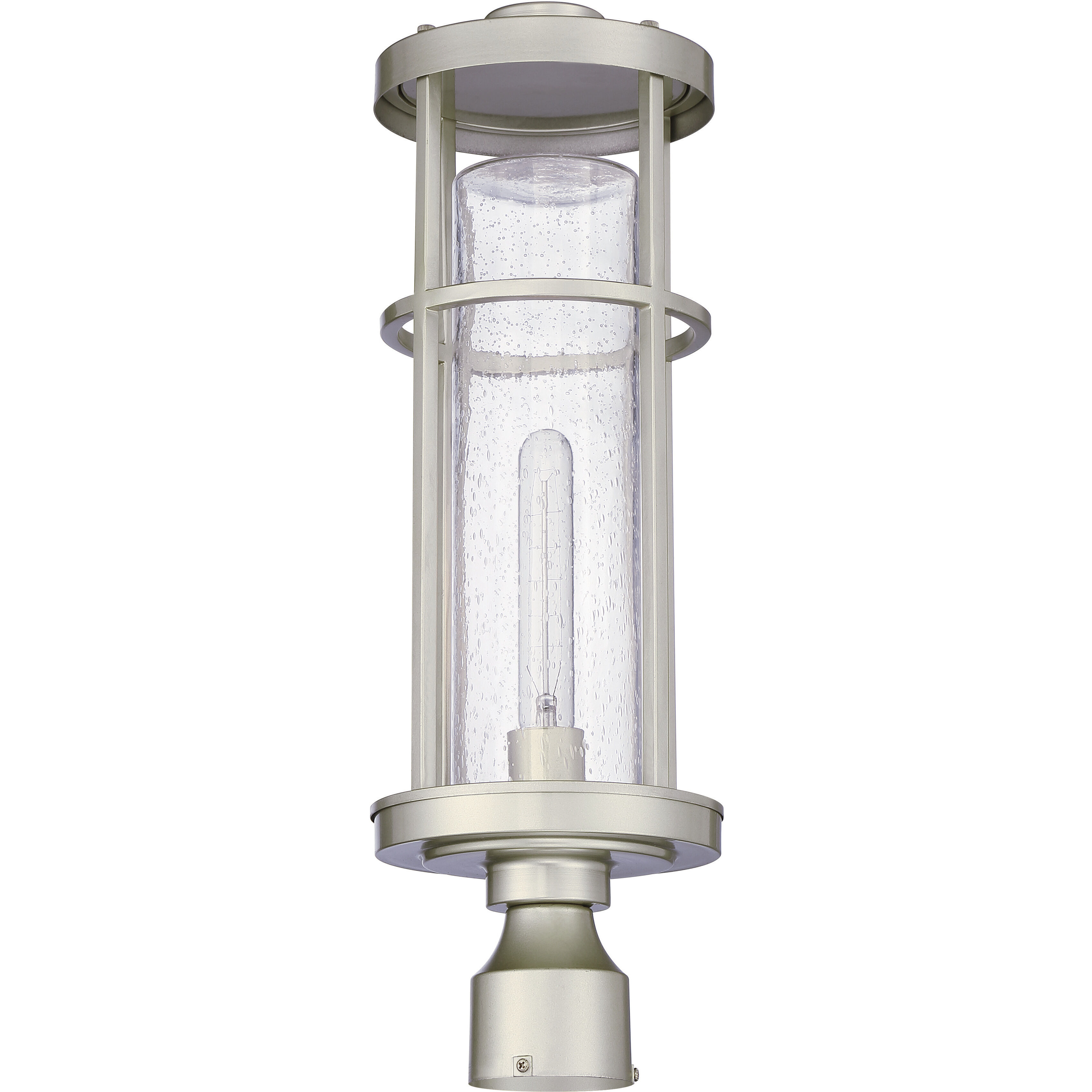 Encompass 1 Light 22 inch Satin Aluminum Outdoor Post Mount