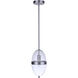 Sivo 1 Light 6.75 inch Satin Aluminum Outdoor Pendant