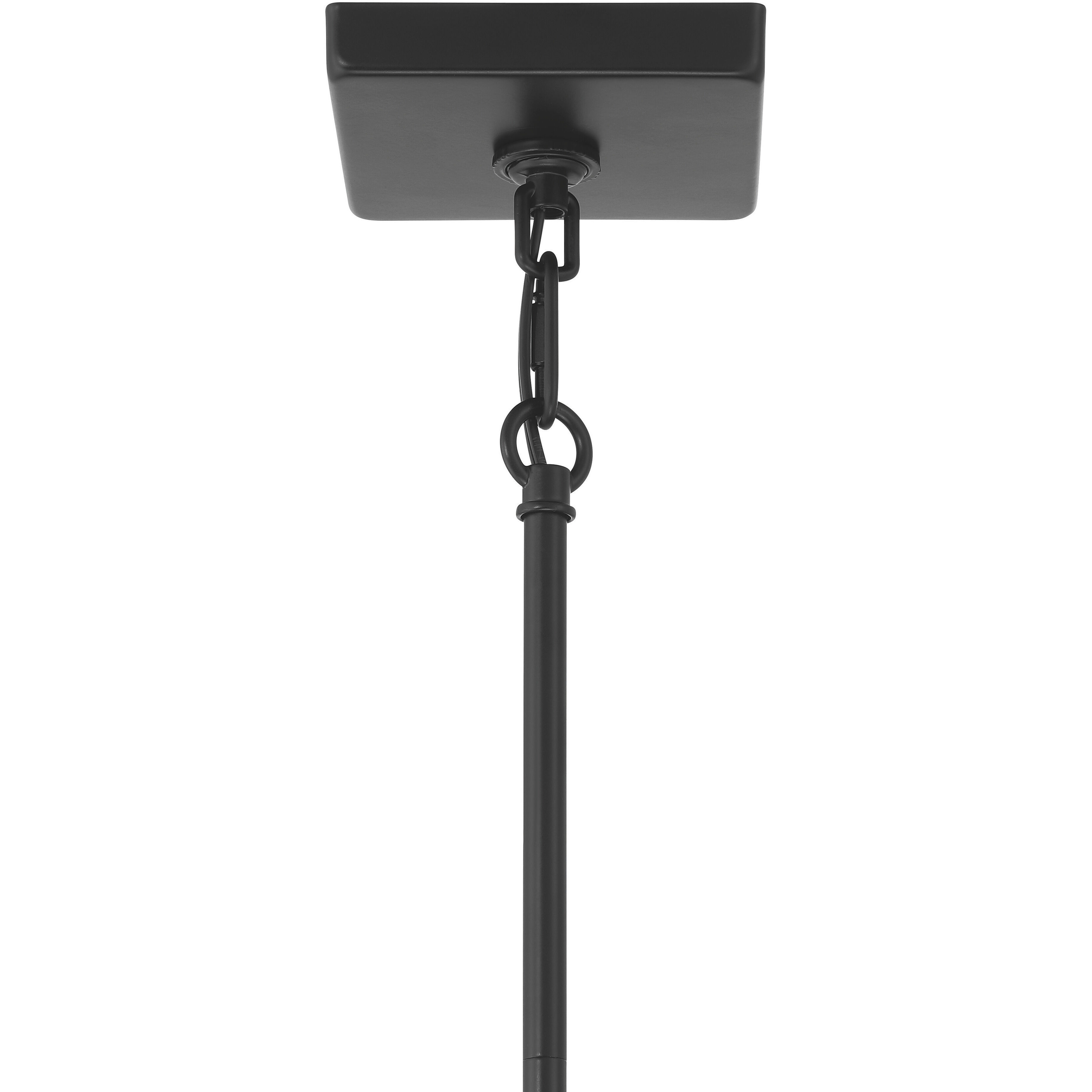 Signature 4 Light 10 inch Flat Black Foyer Light Ceiling Light