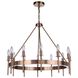 Larrson 12 Light 28.5 inch Satin Brass Chandelier Ceiling Light