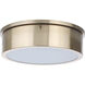 Fenn LED 11 inch Satin Brass Flushmount Ceiling Light