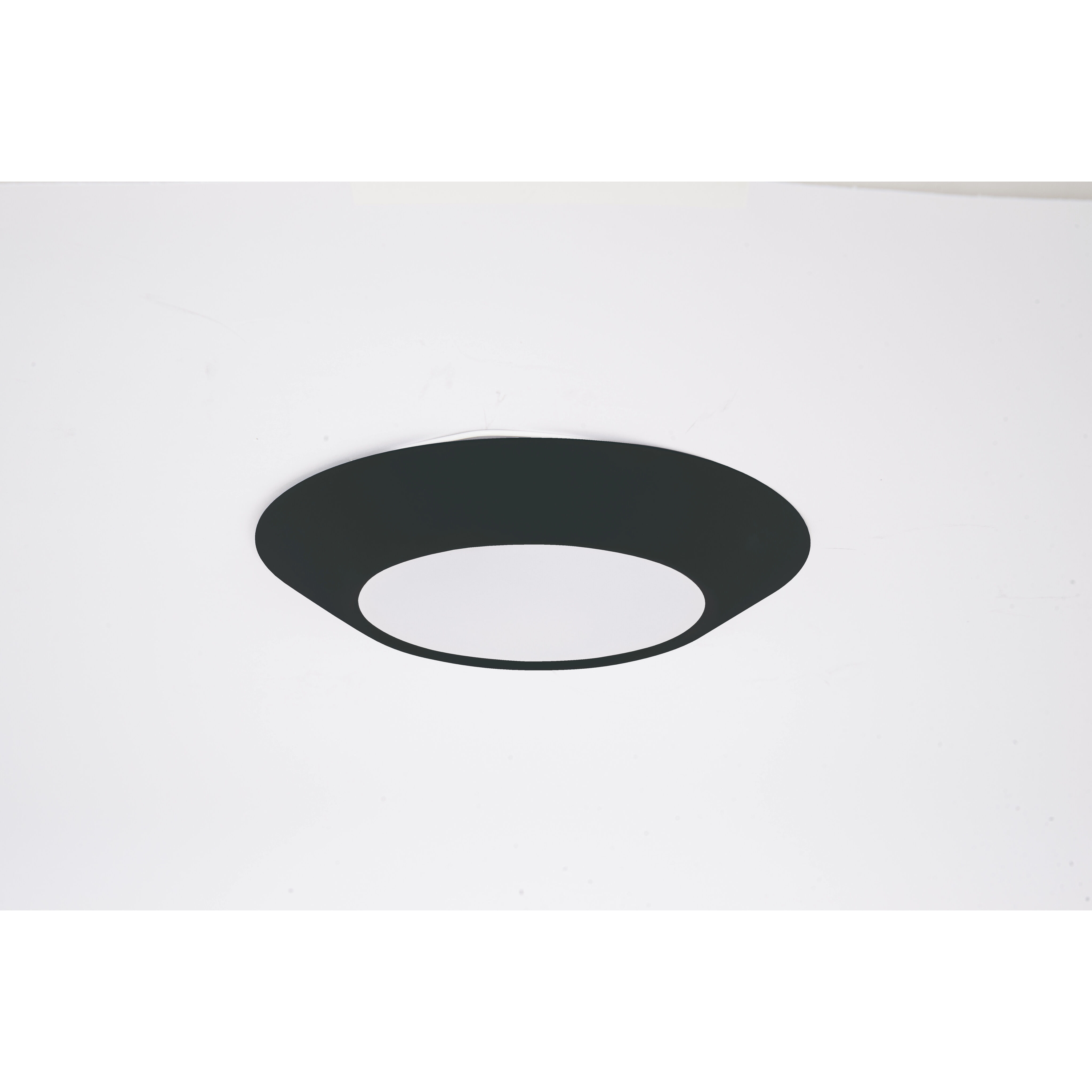 Slim Line LED 7.5 inch Flat Black Flushmount Ceiling Light