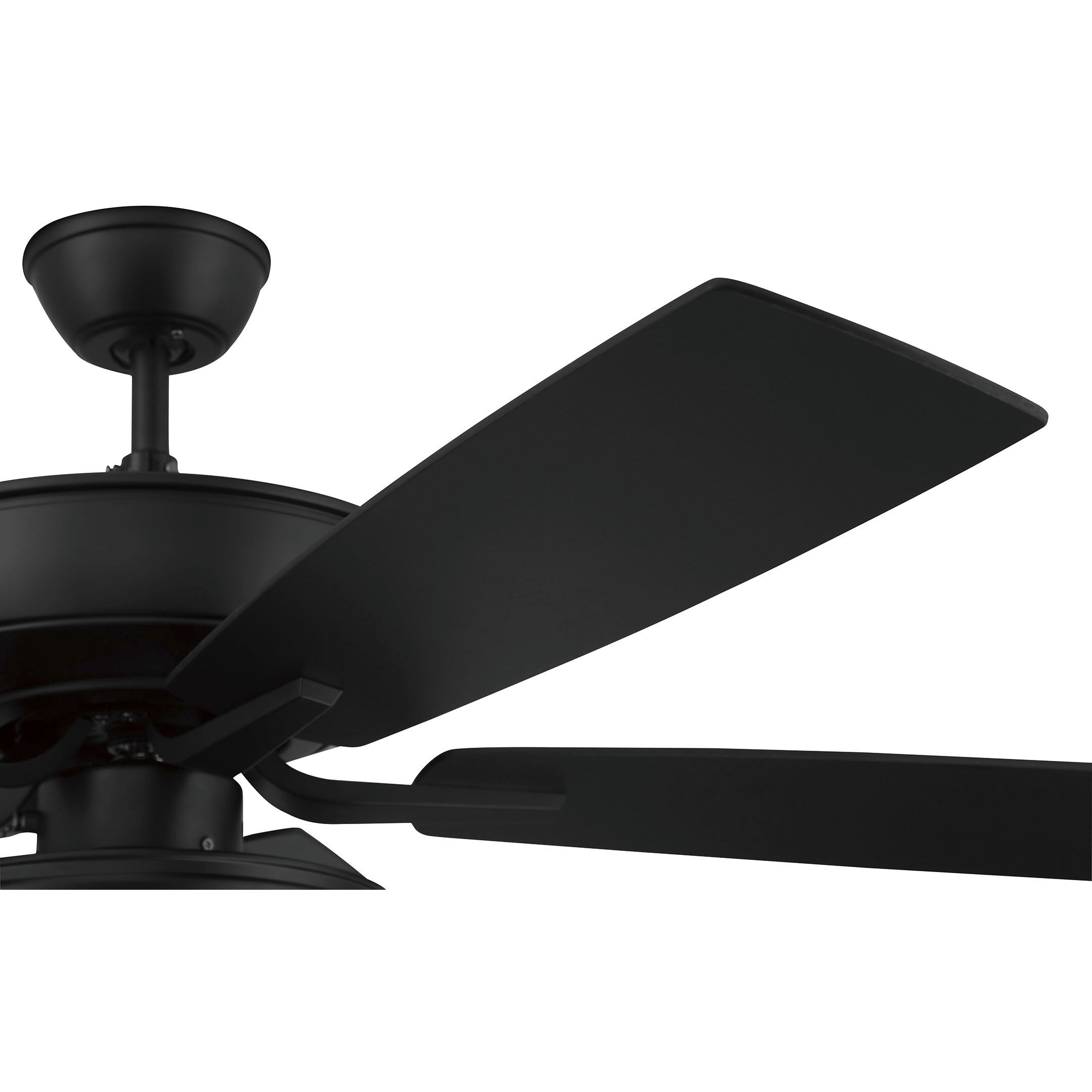 Pro Plus 119 52 inch Flat Black with Flat Black/Grey Wood Blades Contractor Ceiling Fan, Pan