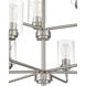 Stowe 9 Light 30 inch Brushed Polished Nickel Chandelier Ceiling Light