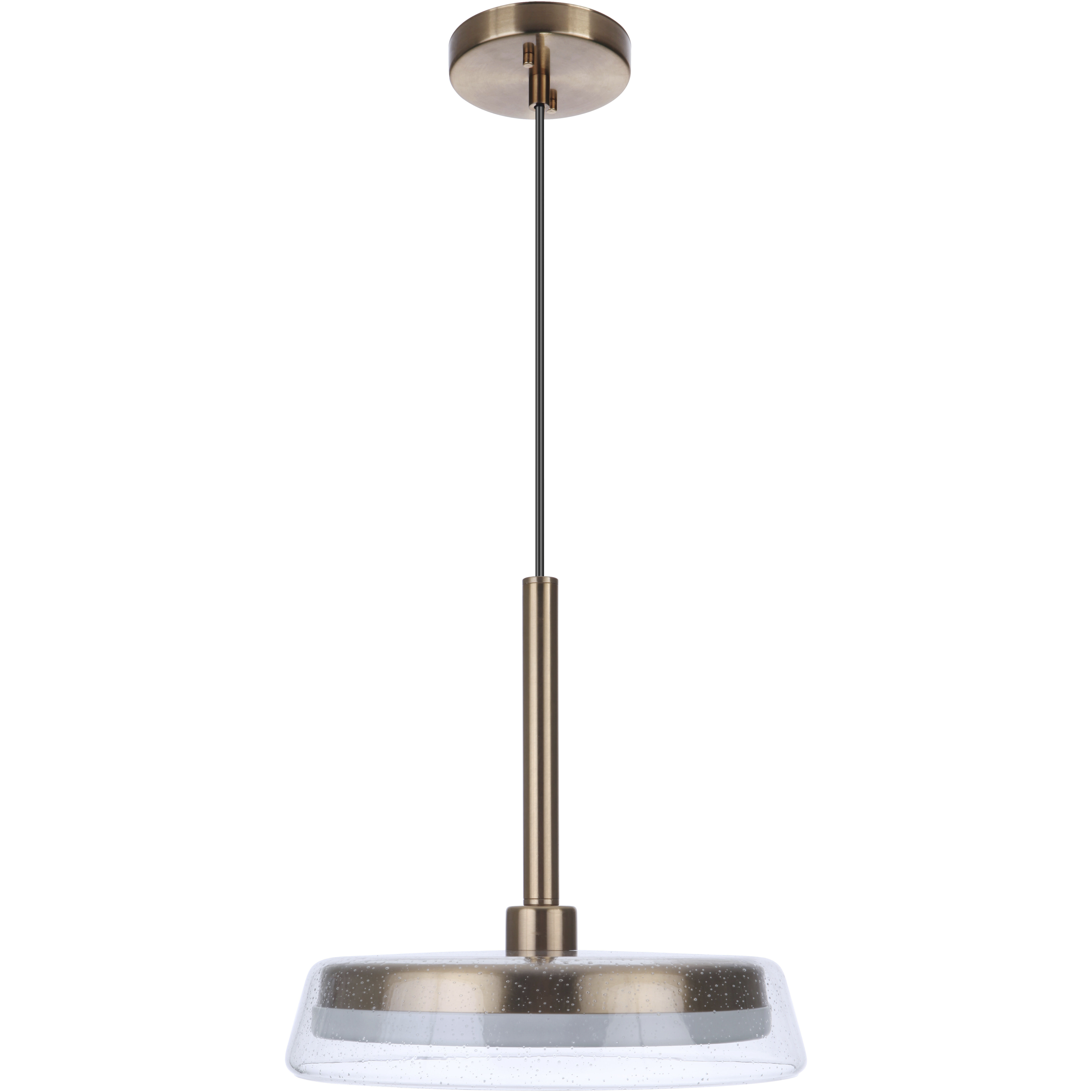 Centric LED 14 inch Satin Brass Pendant Ceiling Light