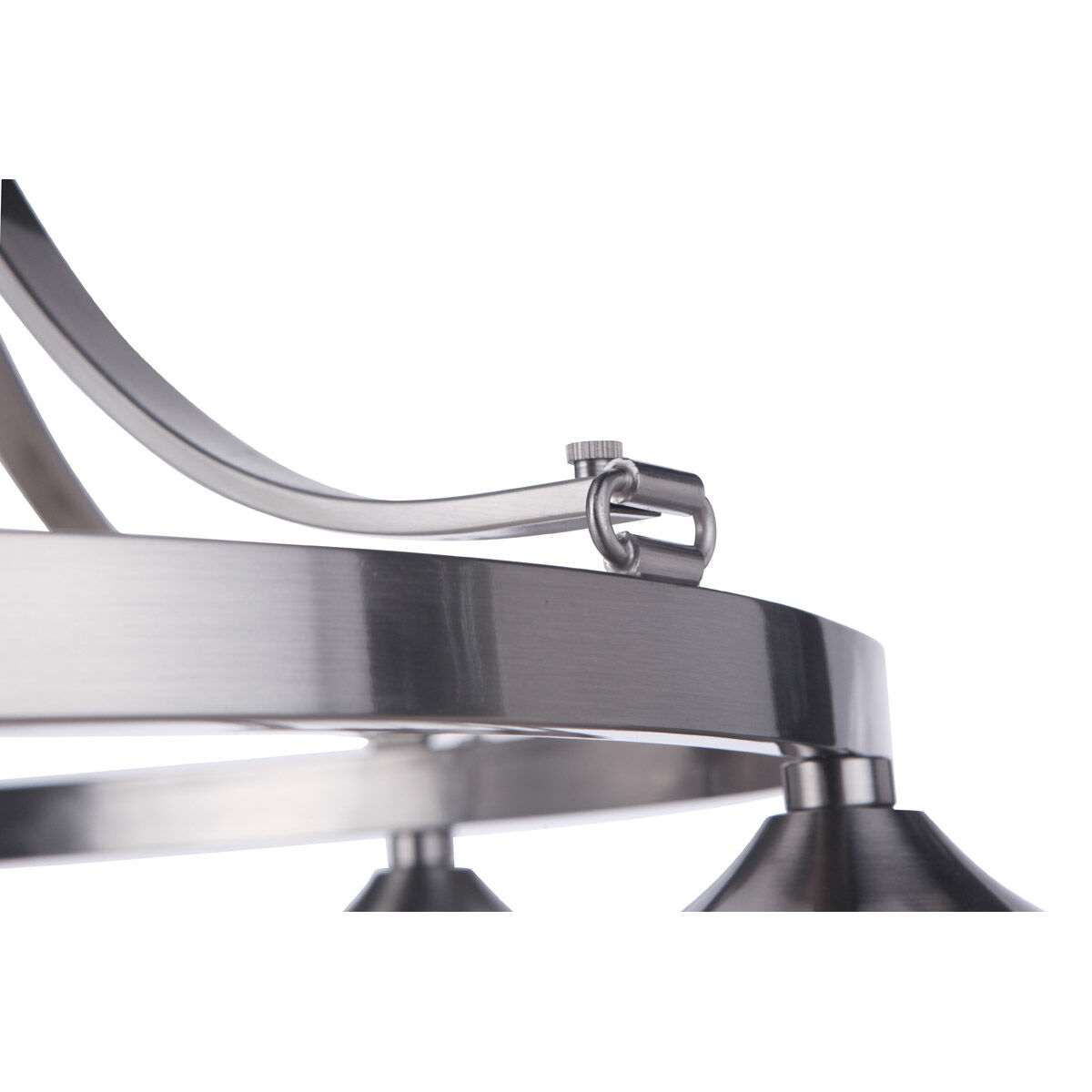 Elliot 5 Light 26.75 inch Brushed Polished Nickel Chandelier Ceiling Light