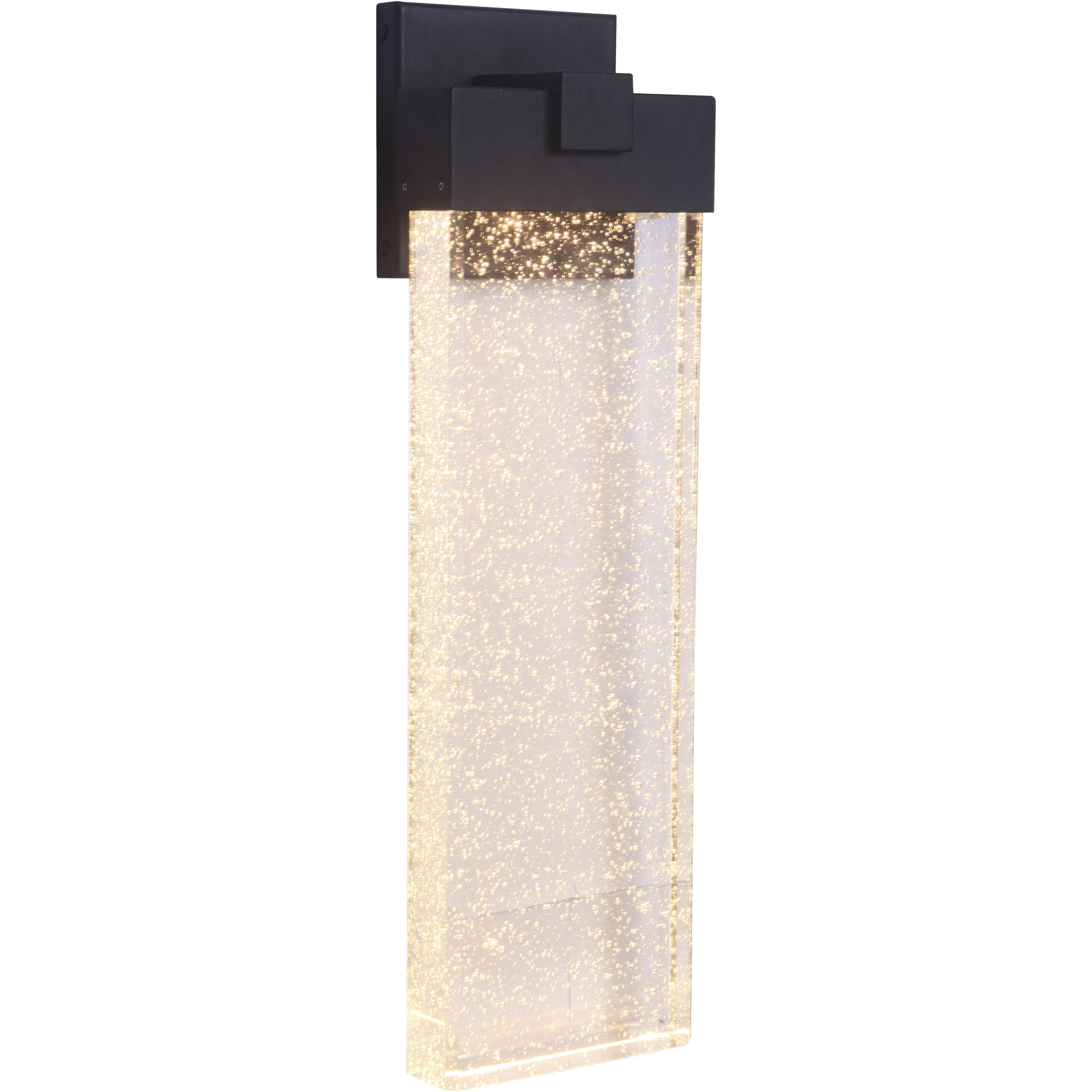 Aria LED 23 inch Textured Black Outdoor Wall Mount in Textured Matte Black, Large