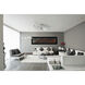 Illusion 56 inch Polished Nickel with Clear Acrylic Blades Fan