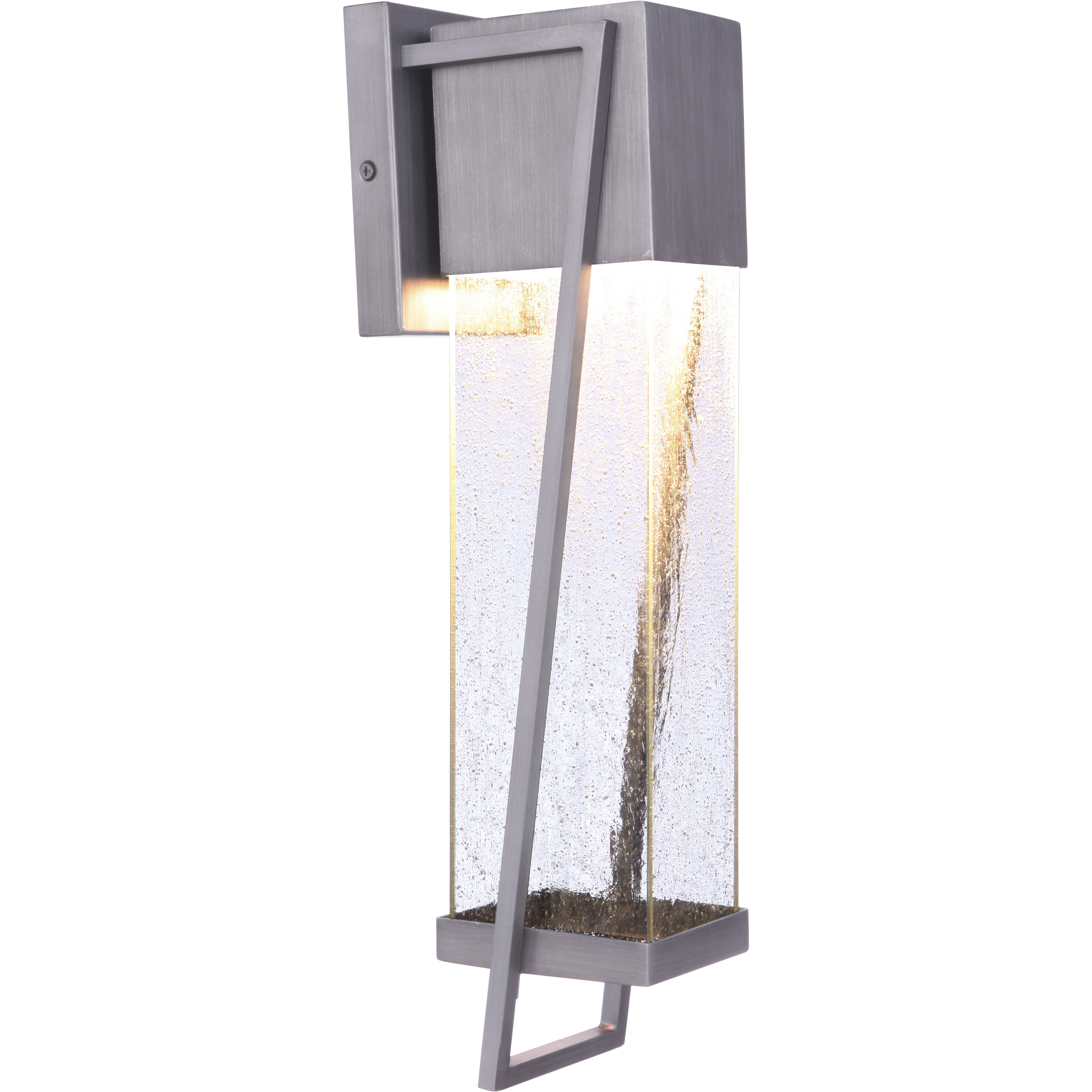 Bryce LED 20 inch Brushed Titanium Outdoor Wall Lantern