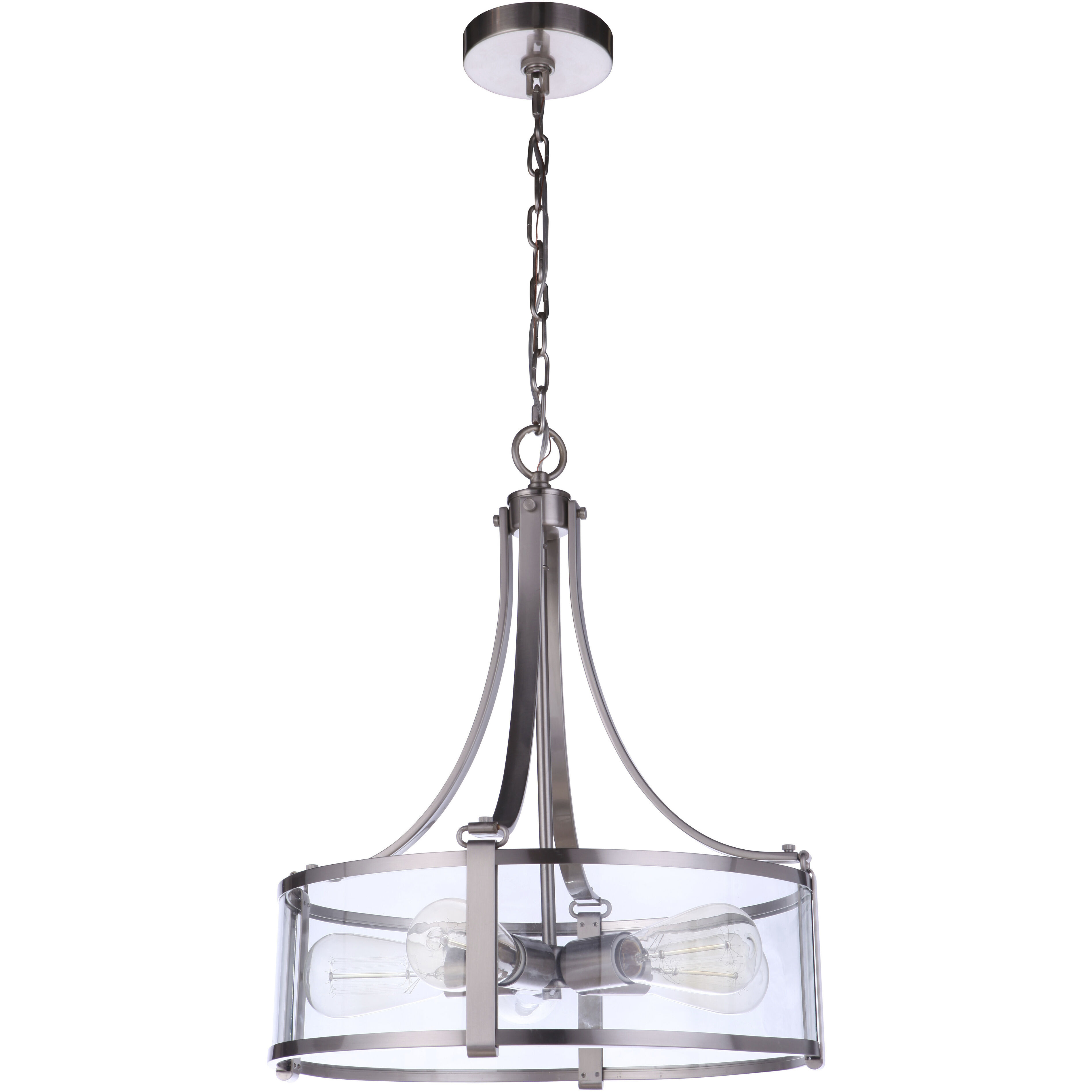 Elliot 5 Light 16 inch Brushed Polished Nickel Pendant Ceiling Light