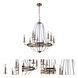 Graclyn 9 Light 30.5 inch Satin Brass Chandelier Ceiling Light
