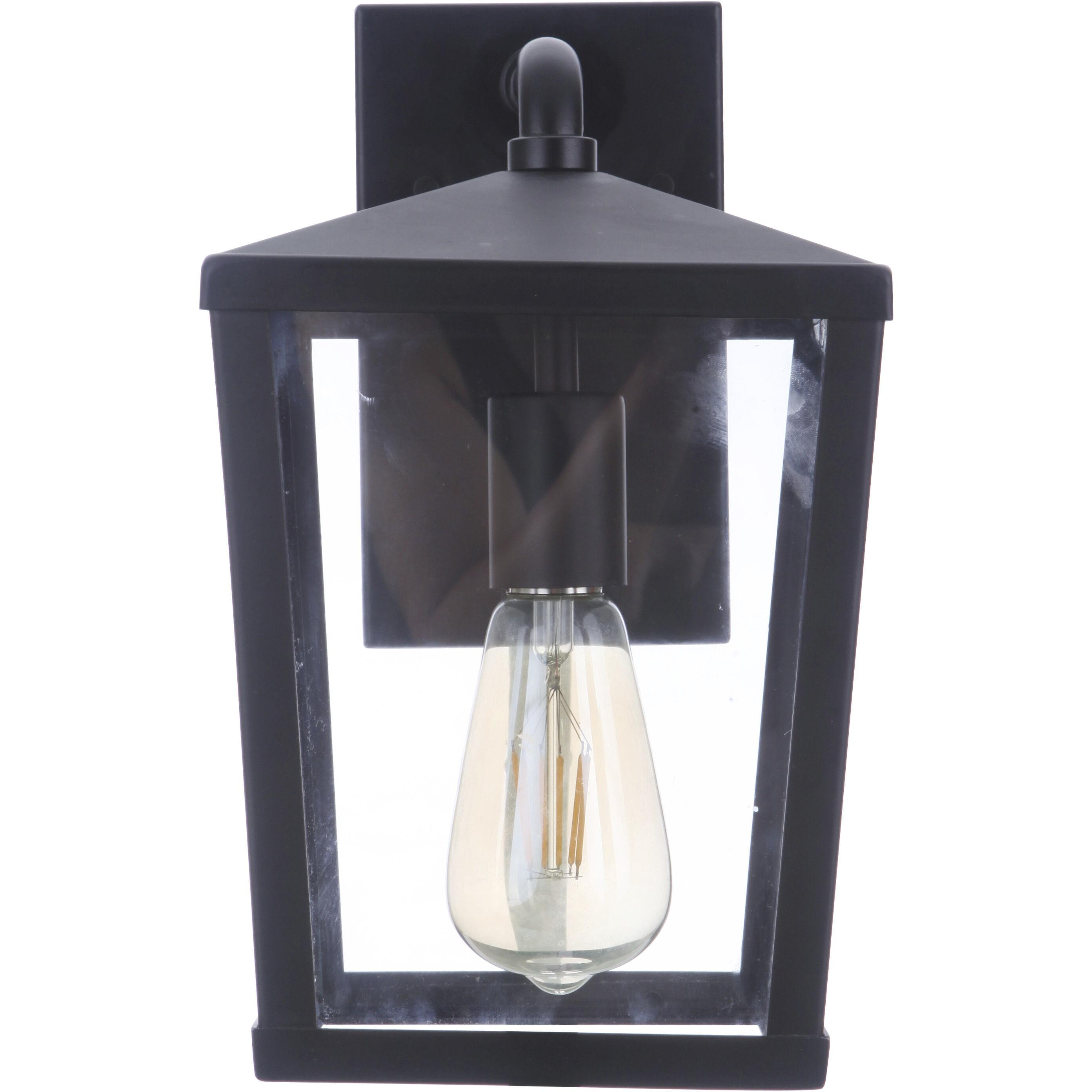 Olsen 1 Light 12 inch Midnight Outdoor Wall Lantern