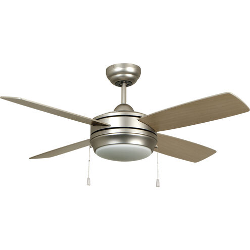 Laval 52 inch Brushed Satin Nickel with Brushed Nickel/Maple Blades Ceiling Fan
