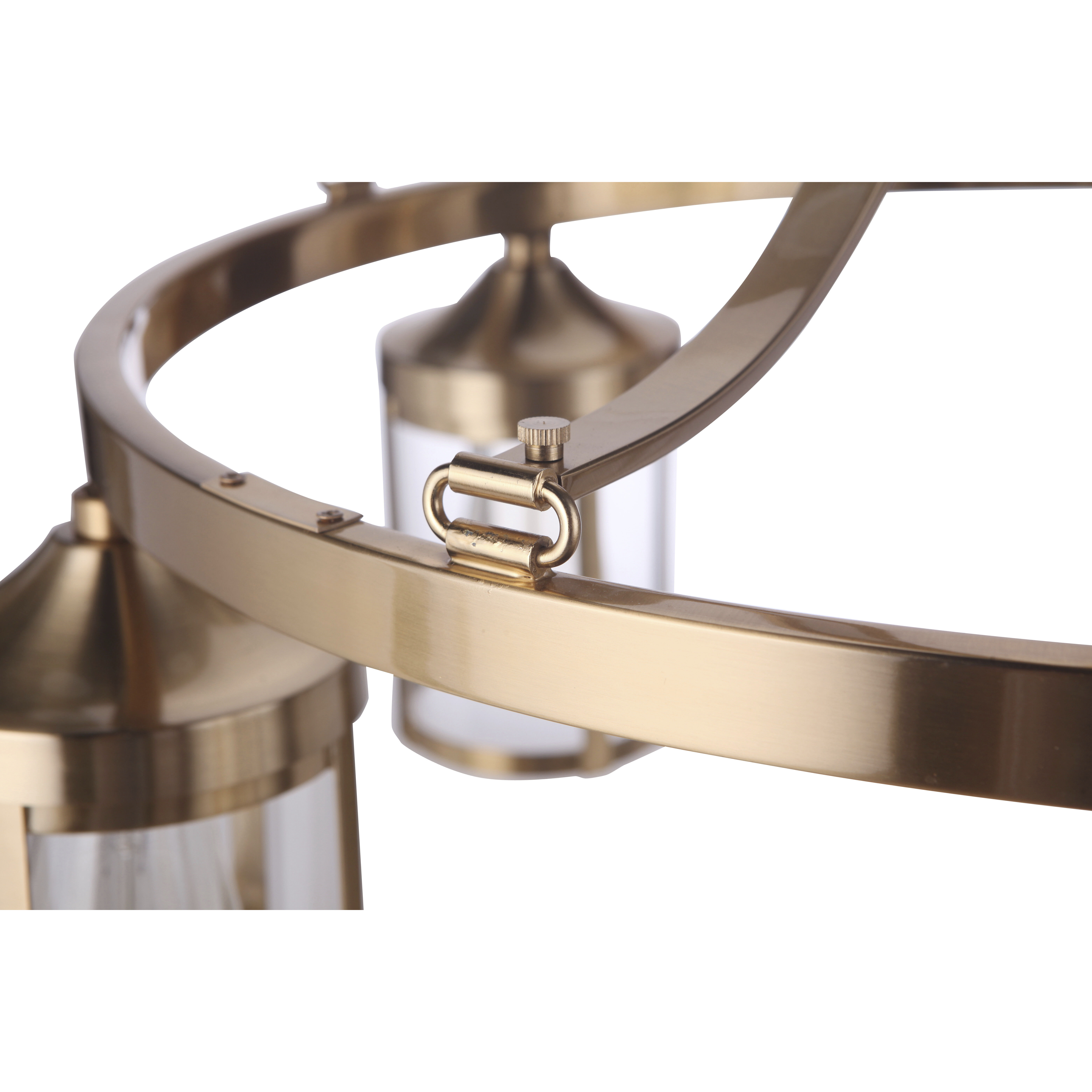 Elliot 5 Light 27 inch Satin Brass Chandelier Ceiling Light