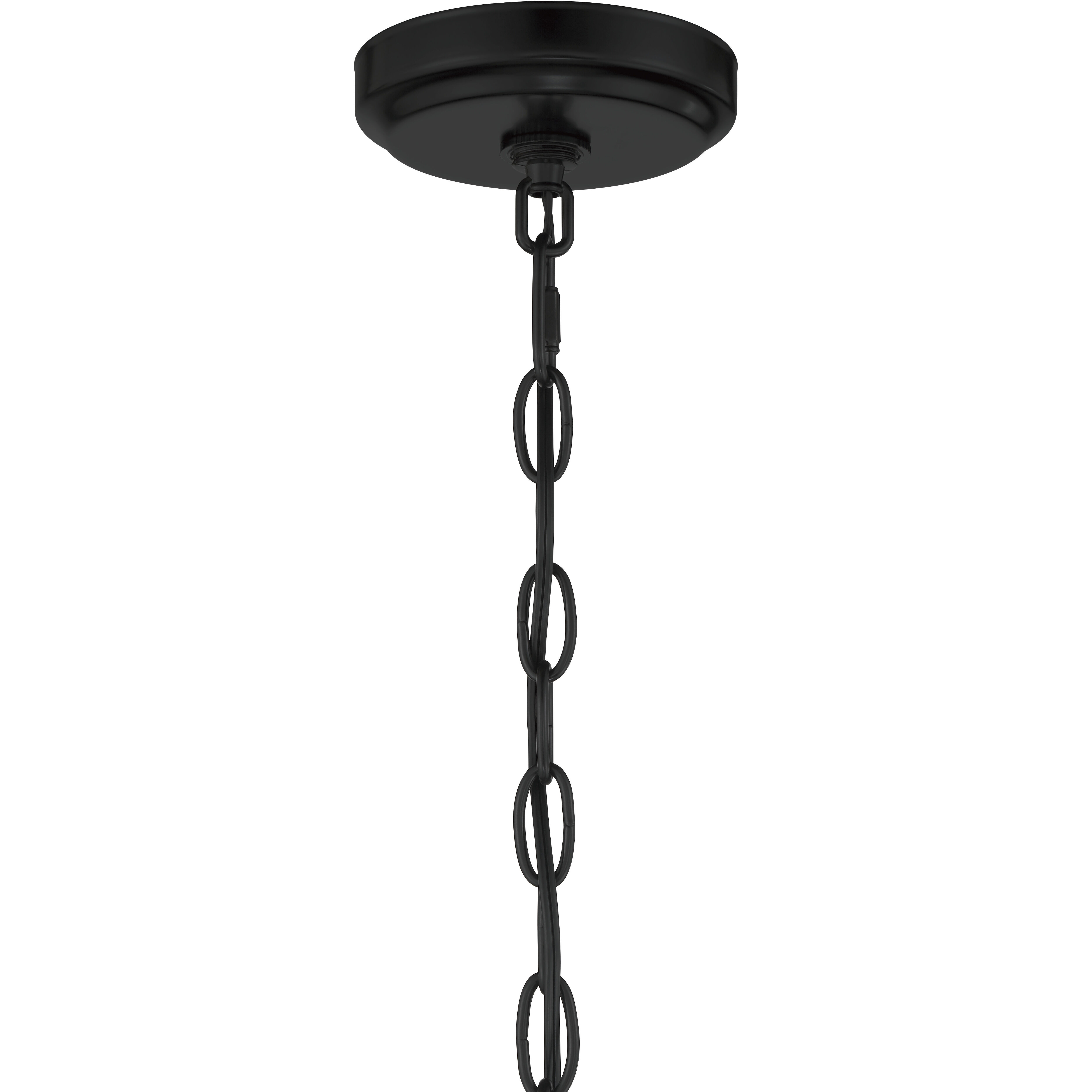 Glenda 3 Light 20 inch Flat Black Chandelier Ceiling Light
