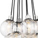Neighborhood Que 9 Light 16.25 inch Chrome Pendant Ceiling Light