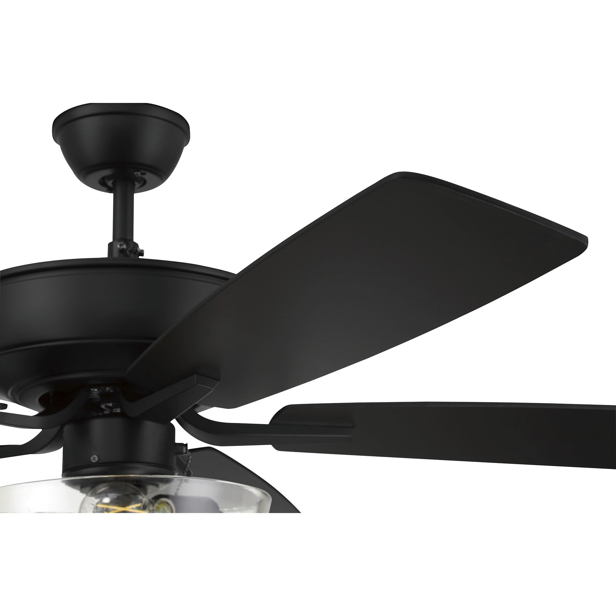 Pro Plus 101 52 inch Flat Black with Flat Black/Grey Wood Blades Contractor Ceiling Fan