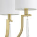 Fortuna 4 Light 20 inch Satin Brass Chandelier Ceiling Light