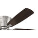 Wheeler 52 inch Brushed Polished Nickel with Driftwood/Walnut Blades Fan