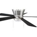 Merit 52 inch Brushed Polished Nickel with Black Walnut/Grey Walnut Blades Ceiling Fan