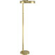 Keeva 57.05 inch 28 watt Satin Brass Floor Lamp Portable Light
