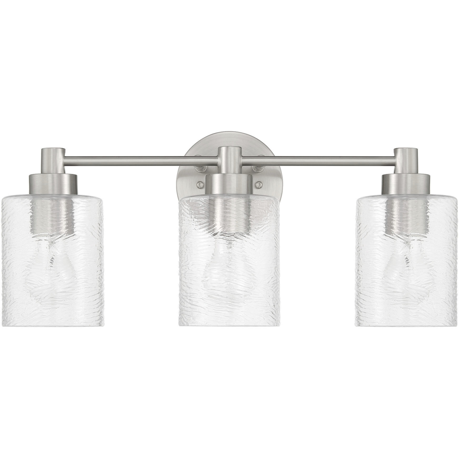 Lyndsey 3 Light 20.25 inch Brushed Polished Nickel Vanity Light Wall Light