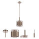Kensey 1 Light 9.13 inch Satin Brass Mini Pendant Ceiling Light