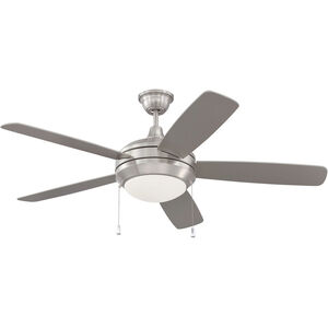Helios 52 inch Brushed Polished Nickel with Brushed Nickel Blades Ceiling Fan