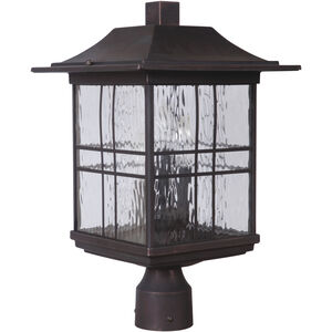 Dorset 3 Light 18 inch Aged Bronze Brushed Outdoor Post Mount, Large