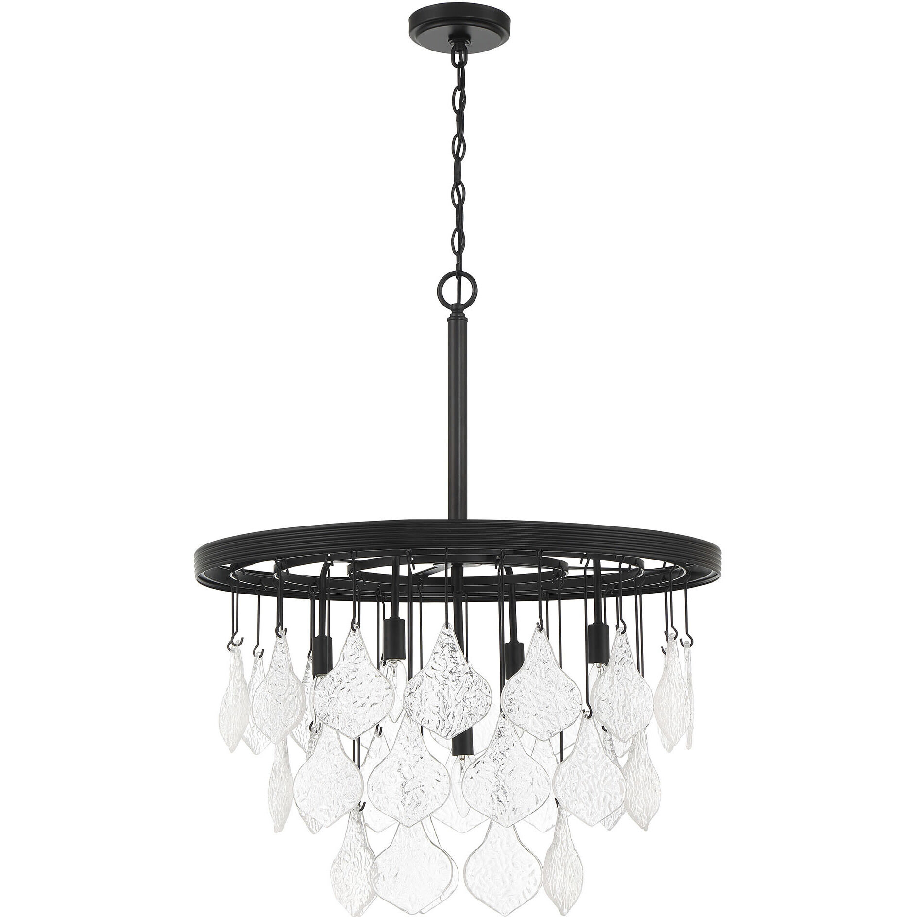 Vesi 5 Light 26 inch Flat Black Pendant Ceiling Light