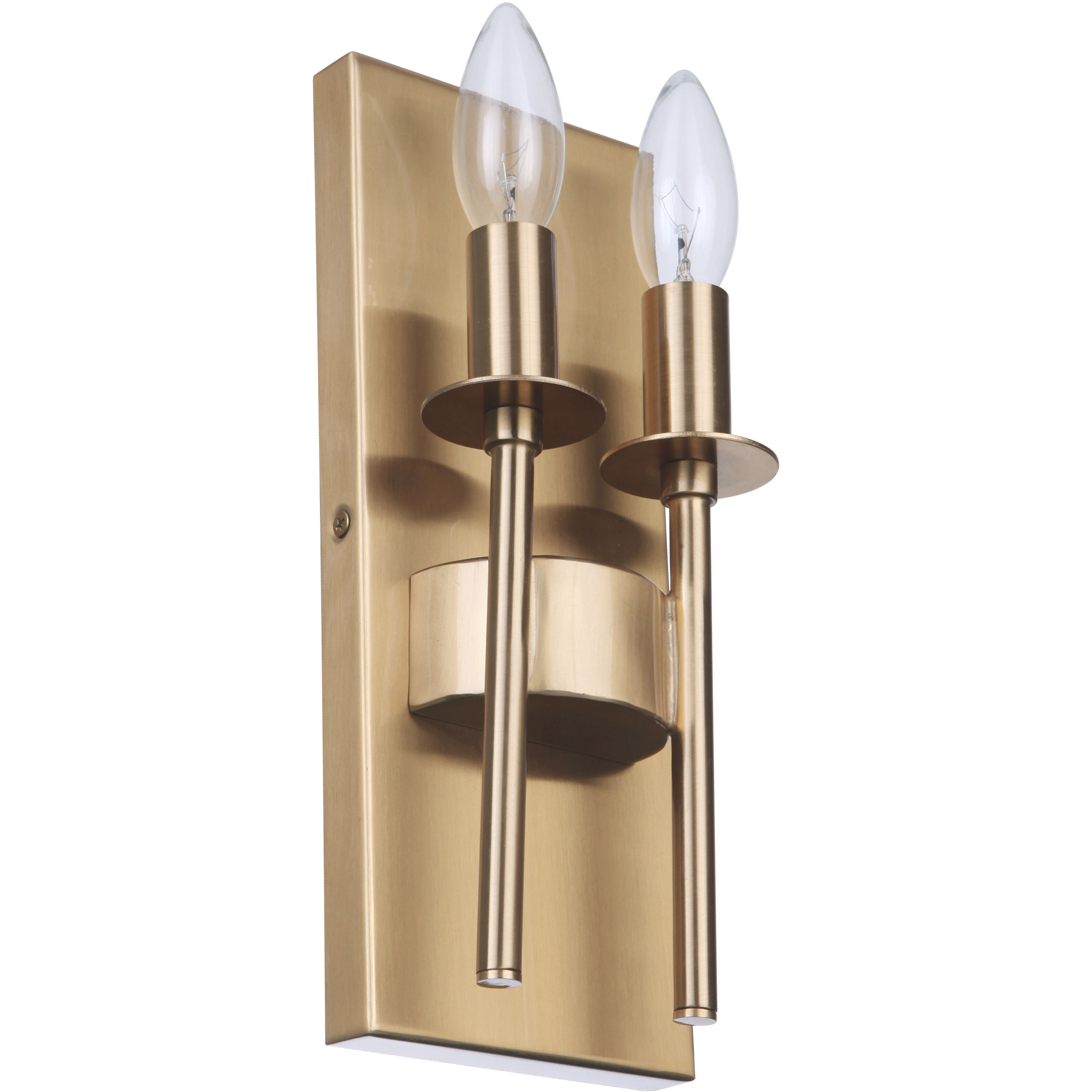 Larrson 2 Light 4.63 inch Satin Brass ADA Wall Sconce Wall Light