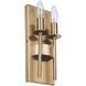 Larrson 2 Light 4.63 inch Satin Brass ADA Wall Sconce Wall Light