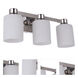 Bretton 3 Light 20.25 inch Polished Nickel Vanity Light Wall Light