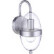 Sivo Outdoor Wall Mount in Satin Aluminum, Small