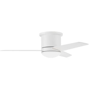 Cole II 44 inch White with Brushed Flat White/Washed Oak Blades Ceiling Fan