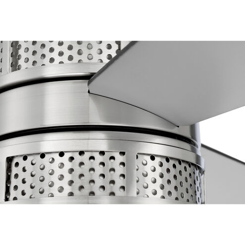 Morrison 52 inch Brushed Polished Nickel with Brushed Nickel/Flat Black Blades Ceiling Fan