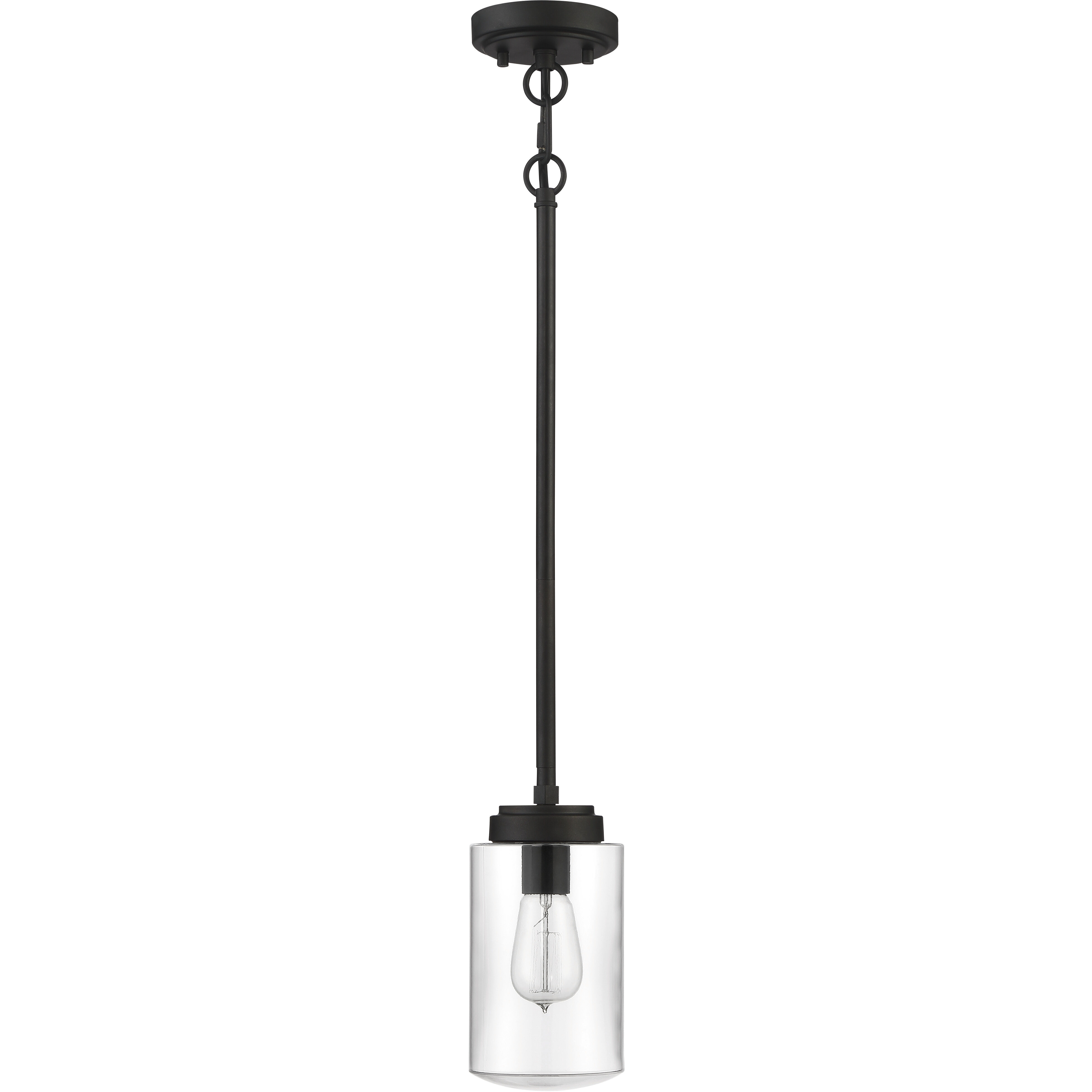 Crosspoint 1 Light 5 inch Espresso Outdoor Pendant
